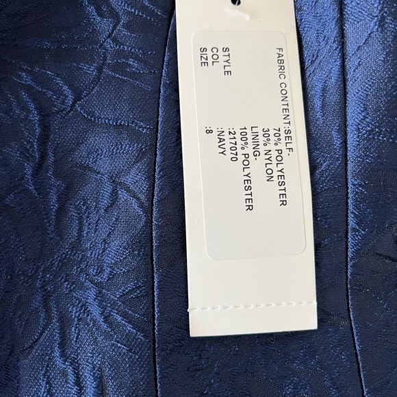 Teri Jon by Rickie Freeman Jacquard Satin Ball Gown - Picture 6 of 9